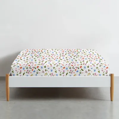 Простирадло на резинці 80х160 см BIRDS MUSHROOMS COSAS Простирадло на резинці 80х160 см BIRDS MUSHROOMS COSAS
