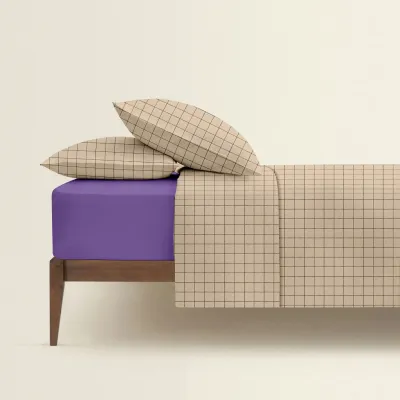 Полуторна постільна білизна BEIGE GEOMETRY CS3 COSAS Бежевий 160х220 см Полуторна постільна білизна BEIGE GEOMETRY CS3 COSAS Бежевий 160х220 см