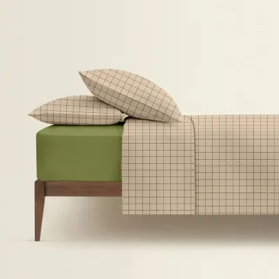Полуторна постільна білизна BEIGE GEOMETRY CS4 COSAS Бежевий 160х220 см Полуторна постільна білизна BEIGE GEOMETRY CS4 COSAS Бежевий 160х220 см
