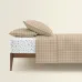Полуторная постель с простыней на резинке Beige Geometry CS9 COSAS Бежевый 160х220 см