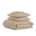 Двуспальная постель с простыней на резинке Beige Geometry CS3 COSAS Бежевый 180х220 см