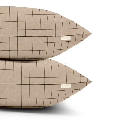 Двоспальна постіль з простирадлом на гумці Beige Geometry CS17 COSAS Бежевий 180х220 см Двоспальна постіль з простирадлом на гумці Beige Geometry CS17 COSAS Бежевий 180х220 см