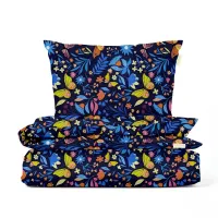 Підліткова постіль без простирадла FAIRY BUTTERFLY COSAS Синій 155х215 см Підліткова постіль без простирадла FAIRY BUTTERFLY COSAS Синій 155х215 см