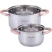 Набор 2 кастрюли Catalin 1.5л 3л из нержавеющей стали с мерной шкалой DP36500 Kamille