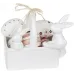 Конфетница Корзина с кроликами 15.8х10.8х12.5см белый DP66263 BonaDi