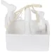 Конфетница Корзина с кроликами 15.8х10.8х12.5см белый DP66263 BonaDi
