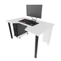 Геймерский игровой стол ZEUS GAMER-2 белый