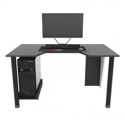 Геймерський ігровий стіл ZEUS GAMER-2 чорний з білим