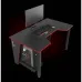 Геймерський ігровий стіл ZEUS GAMER-2 чорний з червоною крайкою