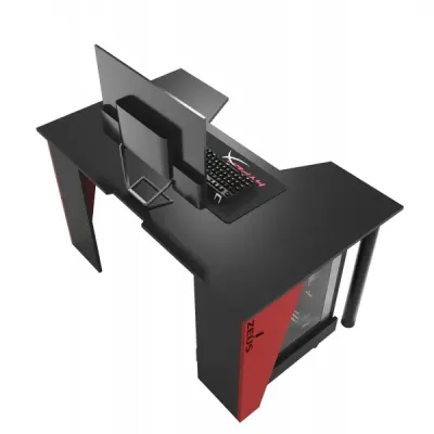 Геймерський ігровий стіл ZEUS GAMER-2 чорний з червоним Геймерський ігровий стіл ZEUS GAMER-2 чорний з червоним