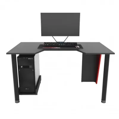 Геймерський ігровий стіл ZEUS GAMER-2 чорний з червоним Геймерський ігровий стіл ZEUS GAMER-2 чорний з червоним