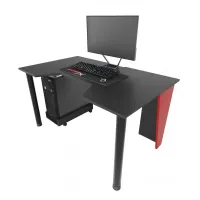 Геймерський ігровий стіл ZEUS GAMER-2 чорний з червоним Геймерський ігровий стіл ZEUS GAMER-2 чорний з червоним