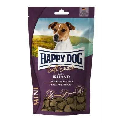 Мягкое лакомство Happy Dog Soft Snack Mini Ireland для собак мелких пород со вкусом лосося и кролика 100 г (61259)