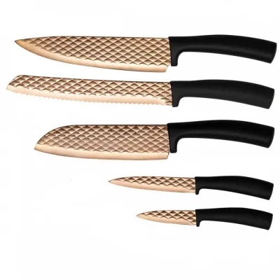 Набор ножей из 5 предметов Berlinger Haus Metallic Line Rose Gold Edition (BH-2612)