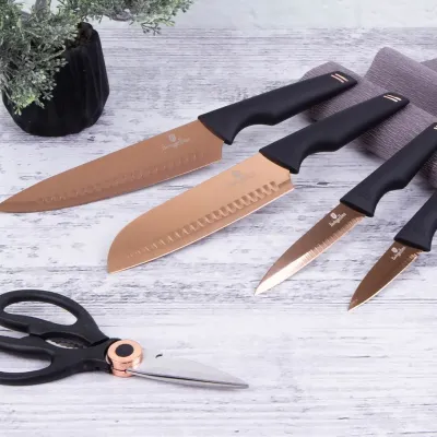 Набор ножей из 5 предметов Berlinger Haus Black Rose Collection (BH-2652)