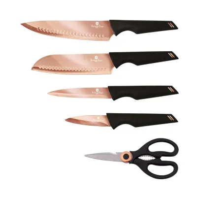 Набор ножей из 5 предметов Berlinger Haus Black Rose Collection (BH-2652)