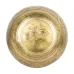 Тибетська співаюча чаша Singing bowl Мантрт Мані і полум'я Холодне кування 23/23/10,5 см Бронзовий (27413)