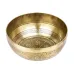 Тибетська співаюча чаша Singing bowl Мантрт Мані і полум'я Холодне кування 23/23/10,5 см Бронзовий (27413)
