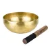 Поющая чаша Тибетская Singing bowl Ручная холодная ковка 19,3/19,3/8 см Бронза матовая (27400)