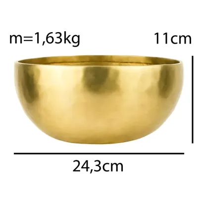 Тибетська співоча чаша Singing bowl Ручна холодна ковка 24,3/24,3/11 см Бронза матова (27404) Тибетська співоча чаша Singing bowl Ручна холодна ковка 24,3/24,3/11 см Бронза матова (27404)