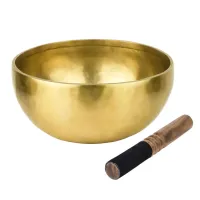 Тибетська співоча чаша Singing bowl Ручна холодна ковка 24,3/24,3/11 см Бронза матова (27404) Тибетська співоча чаша Singing bowl Ручна холодна ковка 24,3/24,3/11 см Бронза матова (27404)