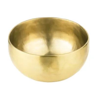 Поющая чаша Тибетская Singing bowl Ручная холодная ковка 15,9/15,9/8 см Бронза матовая (26556)
