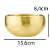 Поющая чаша Тибетская Singing bowl Ручная холодная ковка 15,6/15,6/8,4 см Бронза матовая (26557)
