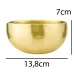 Поющая чаша Тибетская Singing bowl Ручная холодная ковка 13,8/13,8/7 см Бронза матовая (26564)