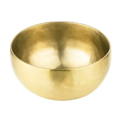 Поющая чаша Тибетская Singing bowl Ручная холодная ковка 13,8/13,8/7 см Бронза матовая (26564)