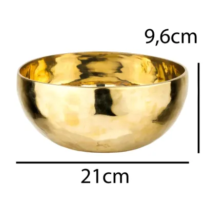 Співоча чаша Тибетська Singing bowl Ручна холодна ковка 21/21/9.6 см Бронза полірована (27397) Співоча чаша Тибетська Singing bowl Ручна холодна ковка 21/21/9.6 см Бронза полірована (27397)