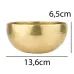 Співоча чаша Тибетська Singing bowl Ручна холодна ковка 13.6/13.6/6.5 см Бронза матова (26562)