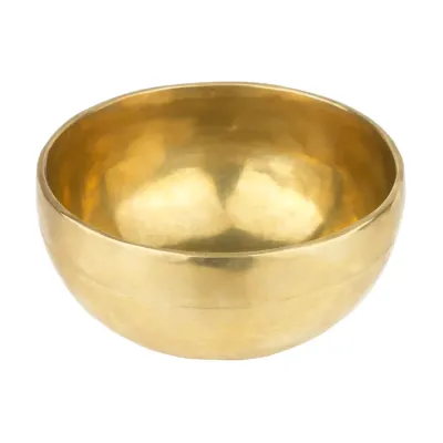 Співоча чаша Тибетська Singing bowl Ручна холодна ковка 13.6/13.6/6.5 см Бронза матова (26562)