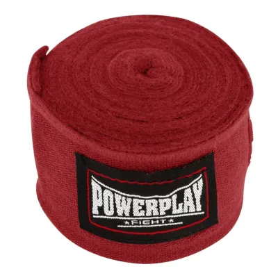 Бинты для бокса PowerPlay 3046 Красные (3м)