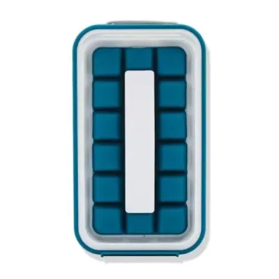 Форма для льда RIAS Diy Ice силиконовая 21.5x11.3x3.5 Blue (3_01227)