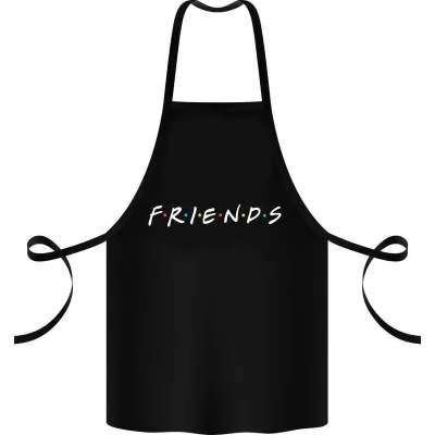 Фартук с принтом Кавун Friends 68 см Черный (1427862527)