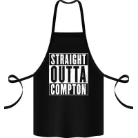 Фартук с принтом Кавун Straight outta compton 68 см Черный