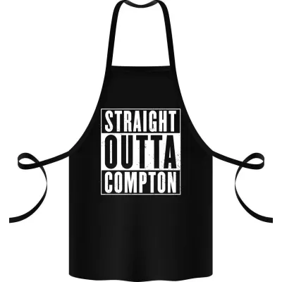 Фартук с принтом Кавун Straight outta compton 68 см Черный