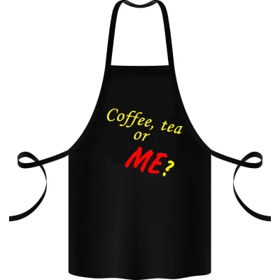 Фартук с принтом Кавун Coffe, tea or Me 68 см Черный