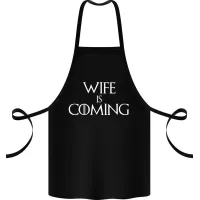 Фартук с принтом Кавун Wife is coming 68 см Черный