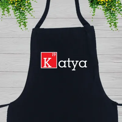 Фартук с принтом Кавун Katya 68 см Черный Фартук с принтом Кавун Katya 68 см Черный