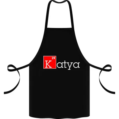 Фартук с принтом Кавун Katya 68 см Черный