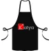 Фартук с принтом Кавун Katya 68 см Черный