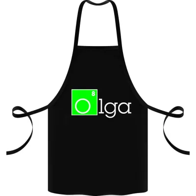 Фартук с принтом Кавун Olga 68 см Черный