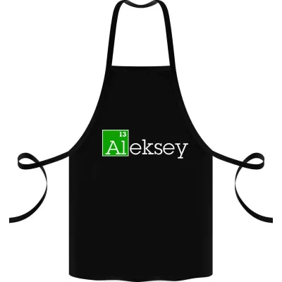Фартук с принтом Кавун Aleksey 68 см Черный