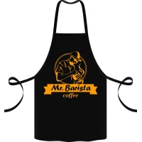 Фартук с принтом Кавун Mr Barista coffee 68 см Черный
