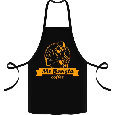 Фартук с принтом Кавун Mr Barista coffee 68 см Черный