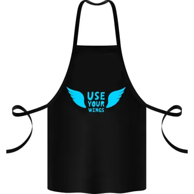 Фартук с принтом Кавун USE your wings 68 см Черный