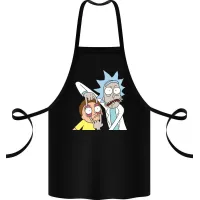 Фартук с принтом Кавун Look Morty 68 см Черный