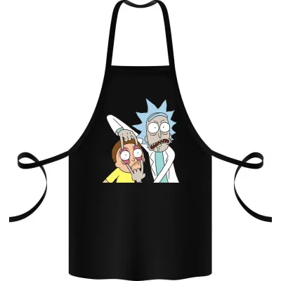 Фартук с принтом Кавун Look Morty 68 см Черный