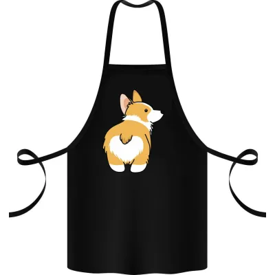 Фартук с принтом Кавун Corgi back 68 см Черный